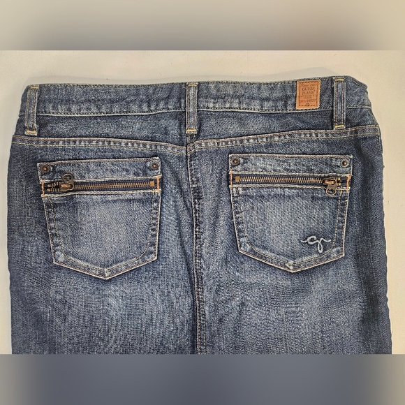 Guess Jeans 90s Y2k Blue Denim Pencil Skirt with back slit. size 28. - Picture 6 of 6